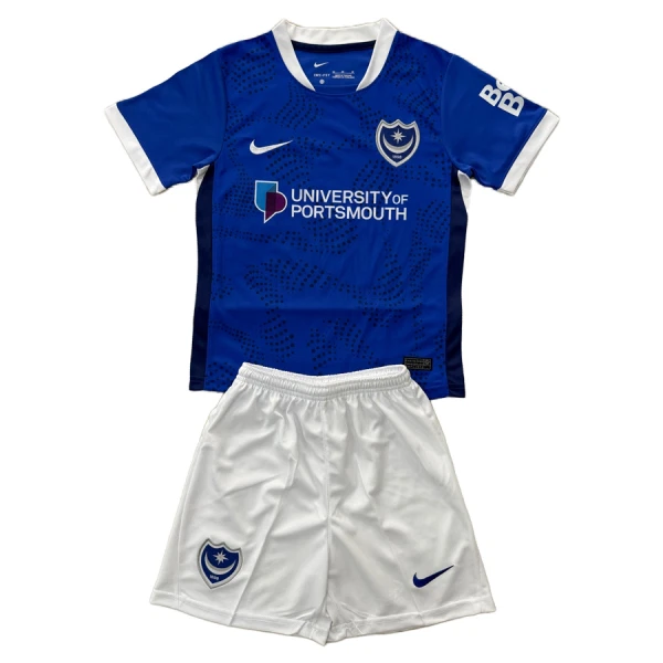 Maglia Portsmouth Bambino Gara Home 2025/26 Maglia Portsmouth Bambino Gara Home 2025/26