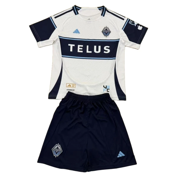 Maglia Vancouver Whitecaps FC Bambino Gara Home 2025/26 Maglia Vancouver Whitecaps FC Bambino Gara Home 2025/26