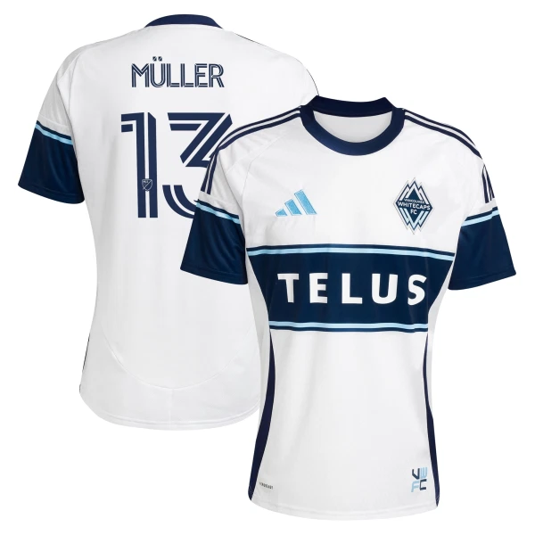 Maglia Vancouver Whitecaps FC Thomas Müller 13 Gara Home 2025/26 Maglia Vancouver Whitecaps FC Thomas Müller 13 Gara Home 2025/26