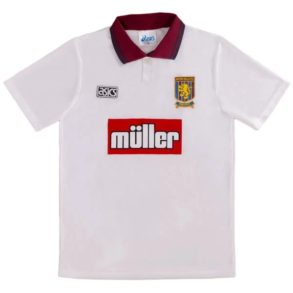 Maglia Aston Villa 1994-95 Gara Home Retro Maglia Aston Villa 1994-95 Gara Home Retro