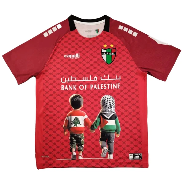 Maglia Club Deportivo Palestino 2025 Rosso (Speciell) Maglia Club Deportivo Palestino 2025 Rosso (Speciell)