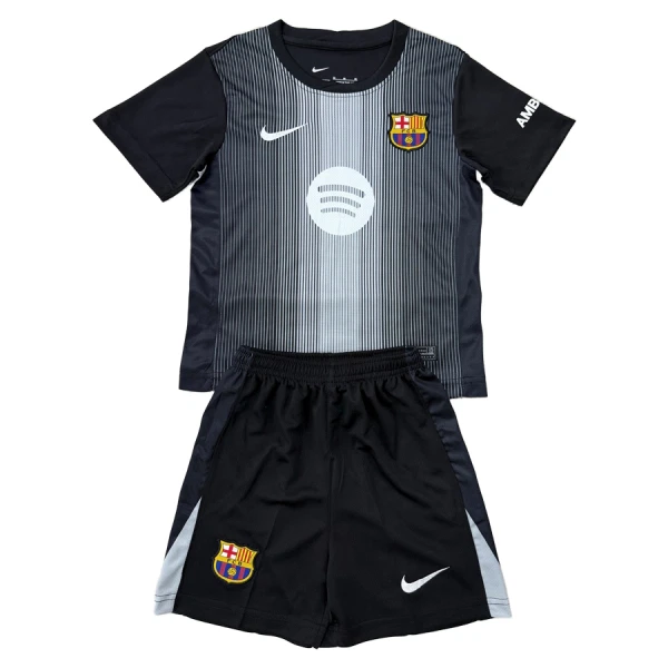 Maglia Portiere Barcellona Bambino 2025/26 Nero