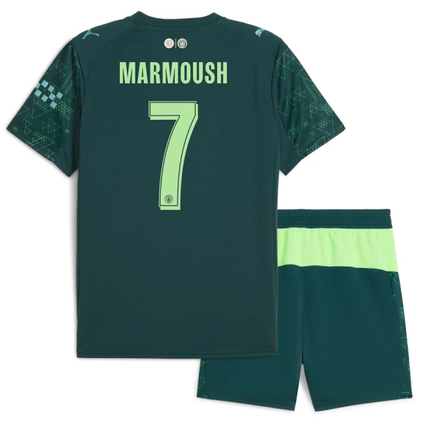 Maglia Manchester City Marmoush 7 Bambino Gara Fourth EA Sport 2025/26 Maglia Manchester City Marmoush 7 Bambino Gara Fourth EA Sport 2025/26