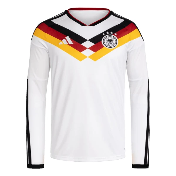 Maglia Germania Gara Home Mondiali 2026 Maniche Lunghe Maglia Germania Gara Home Mondiali 2026 Maniche Lunghe