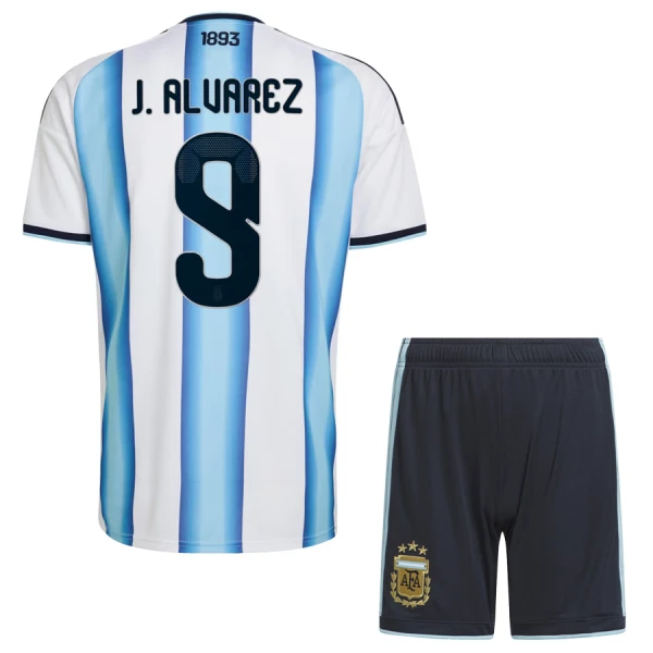 Maglia Argentina Julián Álvarez 9 Bambino Gara Home Mondiali 2026
