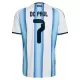 Maglia Argentina Rodrigo de Paul 7 Bambino Gara Home Mondiali 2026