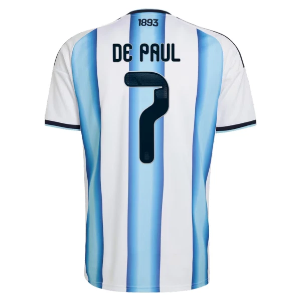 Maglia Argentina Rodrigo de Paul 7 Gara Home Mondiali 2026