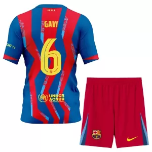 Maglia Barcellona Gavi 6 Bambino Gara Fourth 2025/26