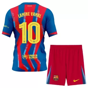 Maglia Barcellona Lamine Yamal 10 Bambino Gara Fourth 2025/26