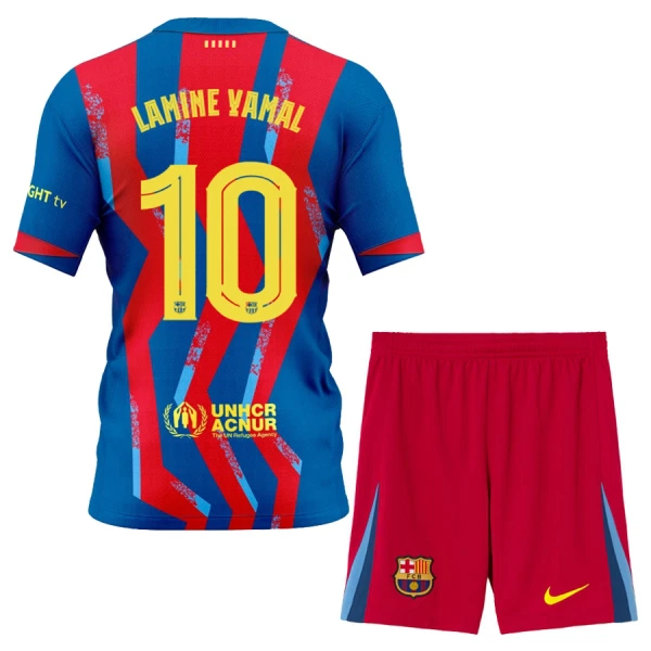 Maglia Barcellona Lamine Yamal 10 Bambino Gara Fourth 2025/26
