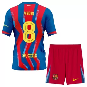Maglia Barcellona Pedri 8 Bambino Gara Fourth 2025/26