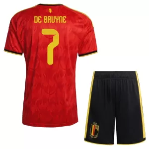 Maglia Belgio Kevin De Bruyne 7 Bambino Gara Home Mondiali 2026