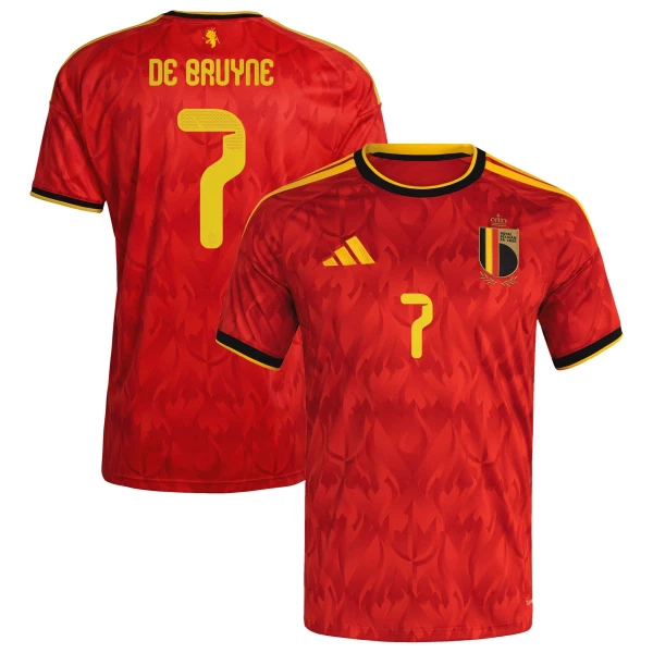 Maglia Belgio Kevin De Bruyne 7 Gara Home Mondiali 2026