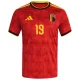 Maglia Belgio Openda 19 Gara Home Mondiali 2026