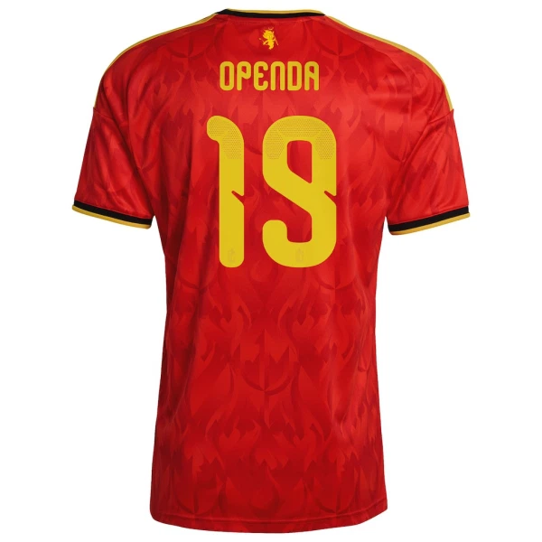 Maglia Belgio Openda 19 Gara Home Mondiali 2026