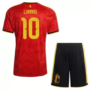 Maglia Belgio Romelu Lukaku 10 Bambino Gara Home Mondiali 2026