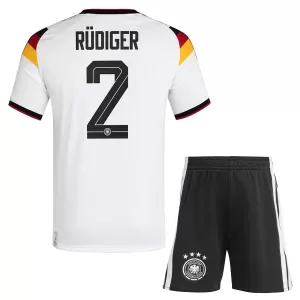 Maglia Germania Antonio Rüdiger 2 Bambino Gara Home Mondiali 2026