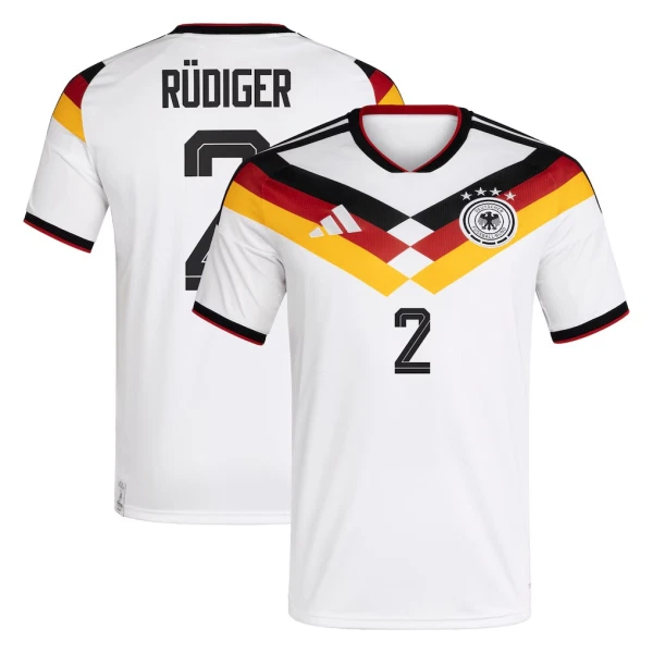 Maglia Germania Antonio Rüdiger 2 Gara Home Mondiali 2026