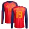 Maglia Spagna Lamine Yamal 19 Gara Home Mondiali 2026 Maniche Lunghe