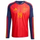 Maglia Spagna Lamine Yamal 19 Gara Home Mondiali 2026 Maniche Lunghe