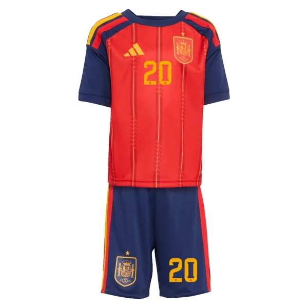 Maglia Spagna Pedri 20 Bambino Gara Home Mondiali 2026