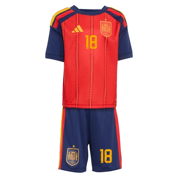 Maglia Spagna ZUBIMENDI 18 Bambino Gara Home Mondiali 2026