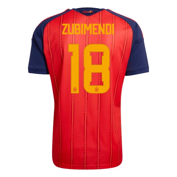 Maglia Spagna ZUBIMENDI 18 Gara Home Mondiali 2026