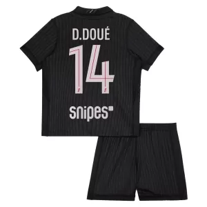 Maglia Paris Saint-Germain D. Doue 14 Bambino Gara Fourth Jordan 2025/26