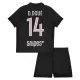 Maglia Paris Saint-Germain D. Doue 14 Bambino Gara Fourth Jordan 2025/26