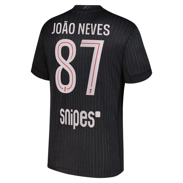 Maglia Paris Saint-Germain Joao Neves 87 Gara Fourth Jordan 2025/26