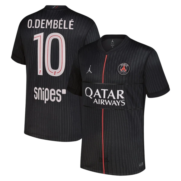 Maglia Paris Saint-Germain Ousmane Dembélé 10 Gara Fourth Jordan 2025/26