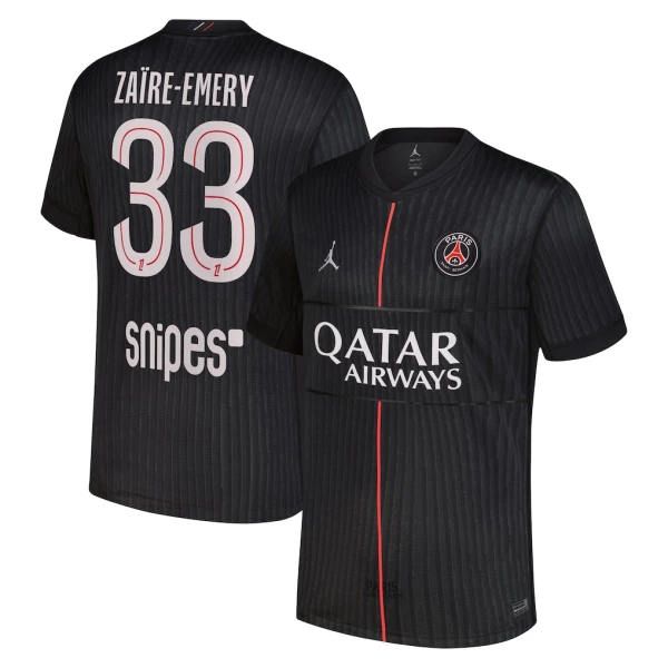 Maglia Paris Saint-Germain Zaire-Emery 33 Gara Fourth Jordan 2025/26