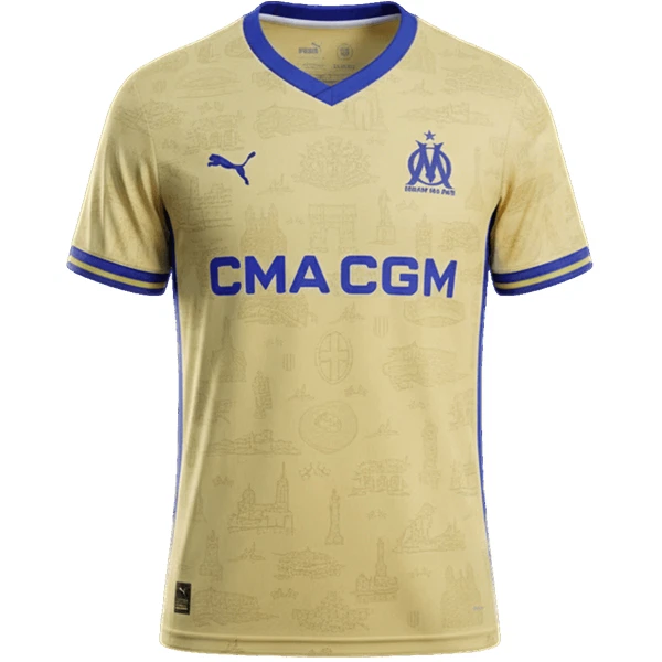 Maglia Olympique Marsiglia Bambino Gara Fourth 2025/26