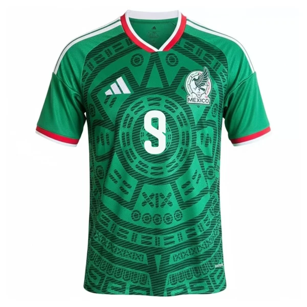Maglia Messico Raul 9 Gara Home Mondiali 2026