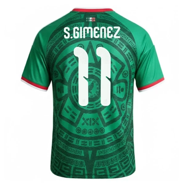 Maglia Messico S.Gimenez 11 Gara Home Mondiali 2026