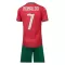 Maglia Portogallo Cristiano Ronaldo 7 Bambino Gara Home Mondiali 2026