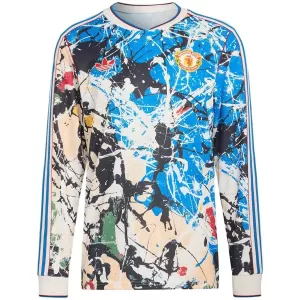 Maglia Manchester United Stone Roses 2025/26 Maniche Lunghe (Speciell)