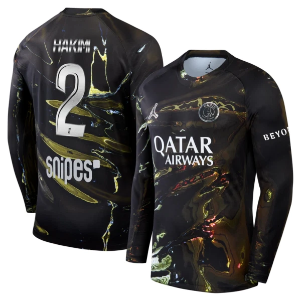 Maglia Paris Saint-Germain Achraf Hakimi 2 Night 2025/26 Maniche Lunghe