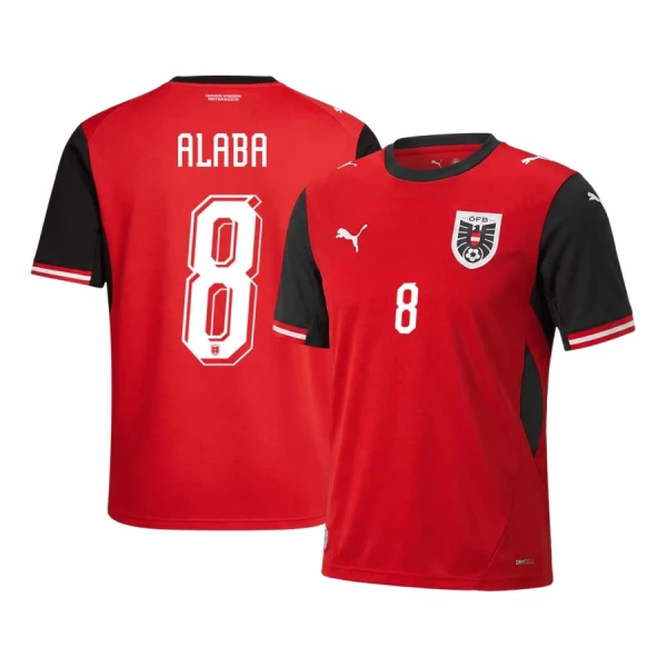 Maglia Austria David Alaba 8 Gara Home Mondiali 2026