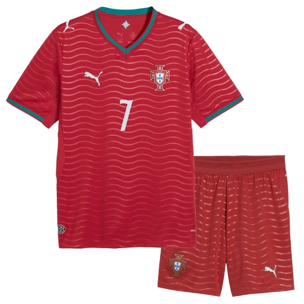 Maglia Portogallo Cristiano Ronaldo 7 Bambino Gara Home Mondiali 2026