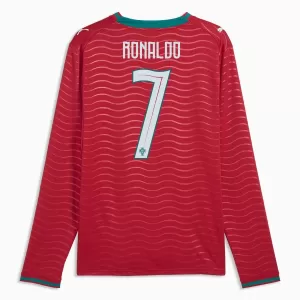 Maglia Portogallo Cristiano Ronaldo 7 Gara Home Mondiali 2026 Maniche Lunghe