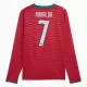 Maglia Portogallo Cristiano Ronaldo 7 Gara Home Mondiali 2026 Maniche Lunghe