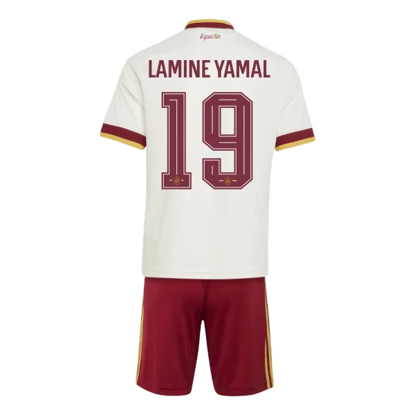 Maglia Spagna Lamine Yamal 19 Bambino Gara Away Mondiali 2026