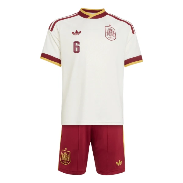 Maglia Spagna Merino 6 Bambino Gara Away Mondiali 2026