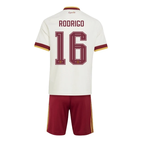 Maglia Spagna Rodrigo Hernández 16 Bambino Gara Away Mondiali 2026