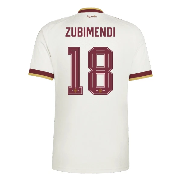 Maglia Spagna Zubimendi 18 Gara Away Mondiali 2026
