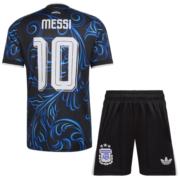 Maglia Argentina Lionel Messi 10 Bambino Gara Away Mondiali 2026