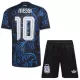 Maglia Argentina Lionel Messi 10 Bambino Gara Away Mondiali 2026