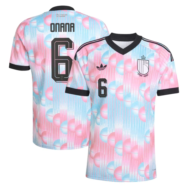 Maglia Belgio Onana 6 Gara Away Mondiali 2026