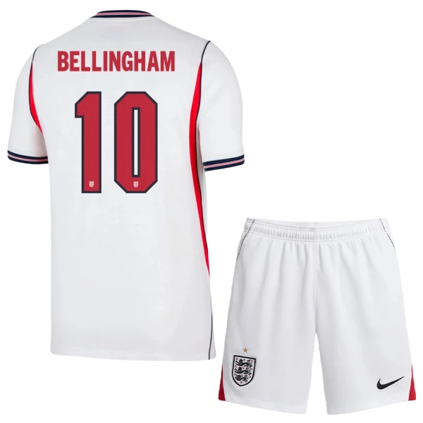 Maglia Inghilterra Jude Bellingham 10 Bambino Gara Home Mondiali 2026